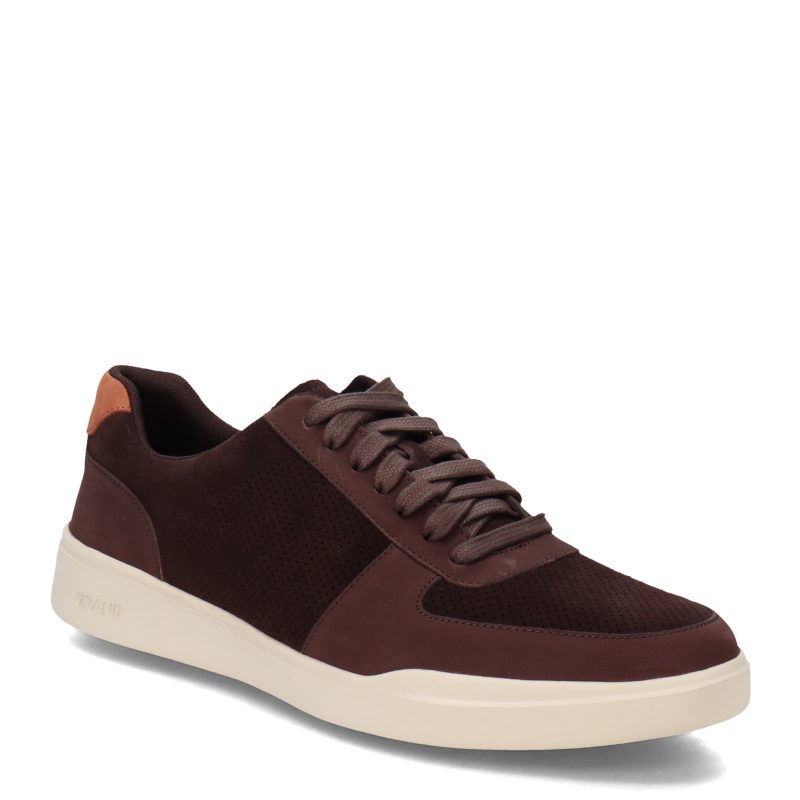 C36143 Mens Cole Haan Grand Crosscourt Modern Perf Sneaker Chocolate