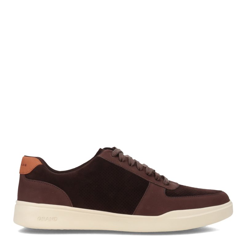 C36143 Mens Cole Haan Grand Crosscourt Modern Perf Sneaker Chocolate 1