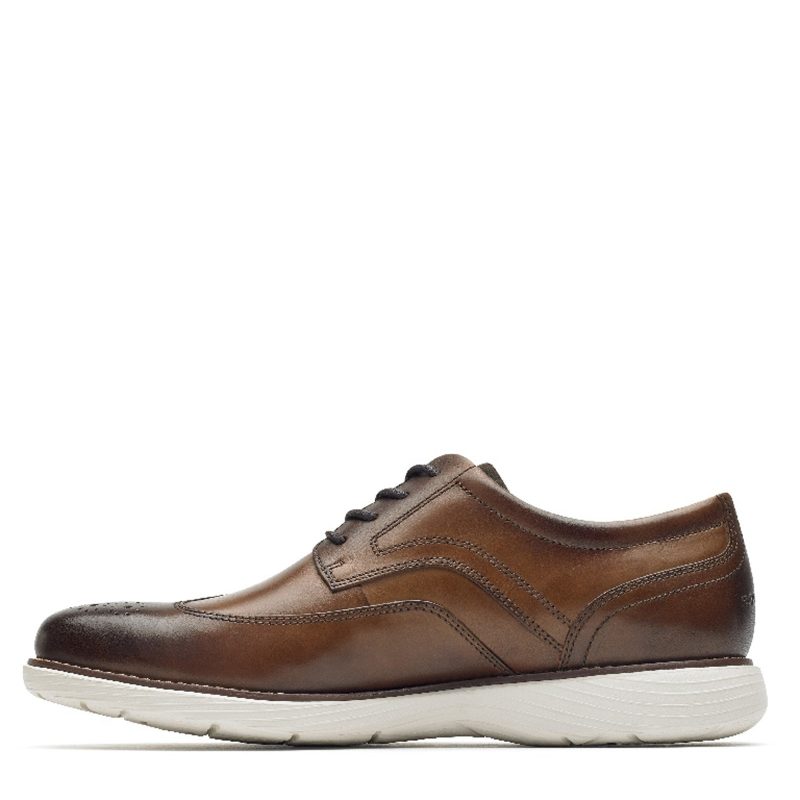 CH4305 Mens Rockport Garett Wingtip Oxford Cognac 2