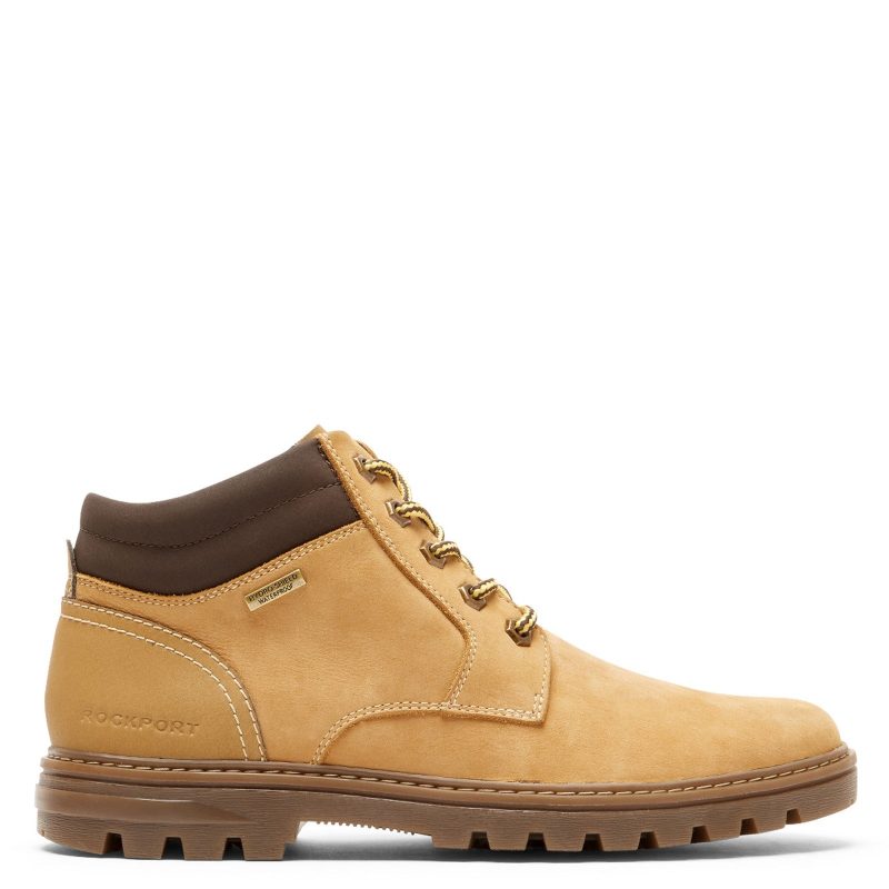 CI6151 Mens Rockport Weather Or Not Waterproof Plain Toe Wp Boot Wheat 1