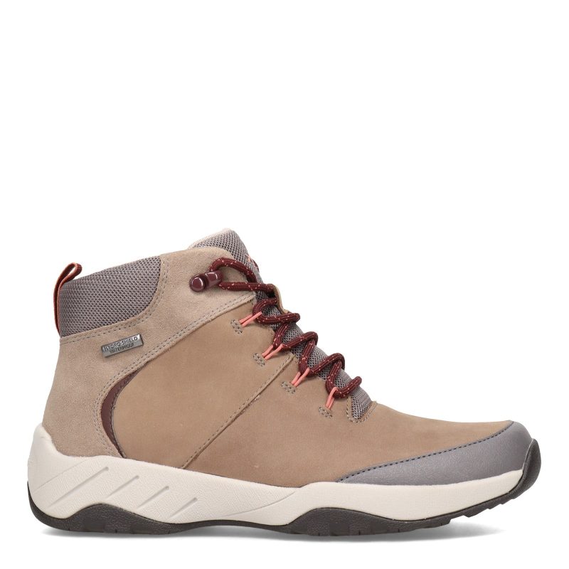 CI6855 Womens Rockport Xcs Spruce Peak Waterproof Boot Taupe 1