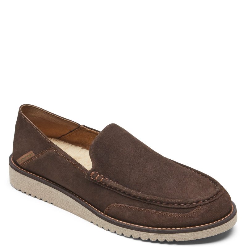 CI6932 Mens Rockport Axelrod Crushback Slip On Java