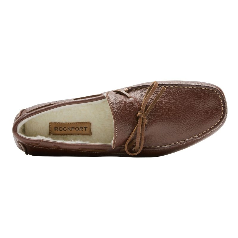 CI7199 Mens Rockport Rhyder Tie Slipper Mahogany 3