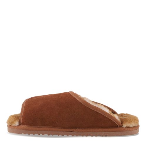 CM2338WD CNT Mens Lamo Apma Slide Wrap Slipper Wide Width Chestnut 3