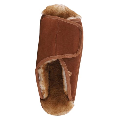 CM2338WD CNT Mens Lamo Apma Slide Wrap Slipper Wide Width Chestnut 6