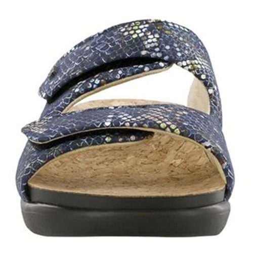 COZY MULTI NAV Womens Sas Cozy Sandal Navy Snake 2