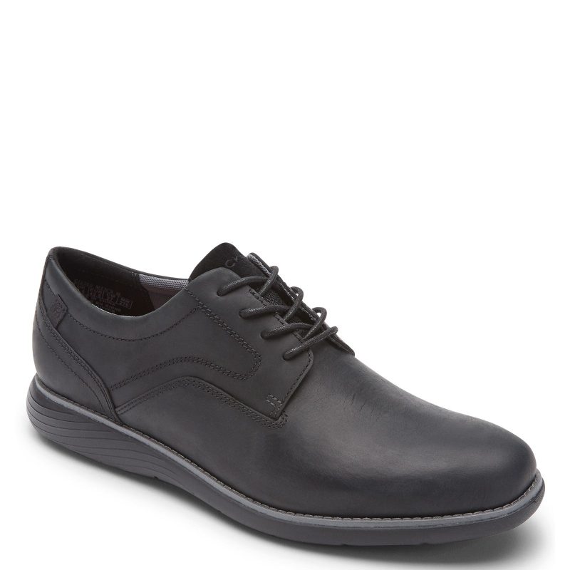 Ci2360 Mens Rockport Garett Plain Toe Oxford Black Black