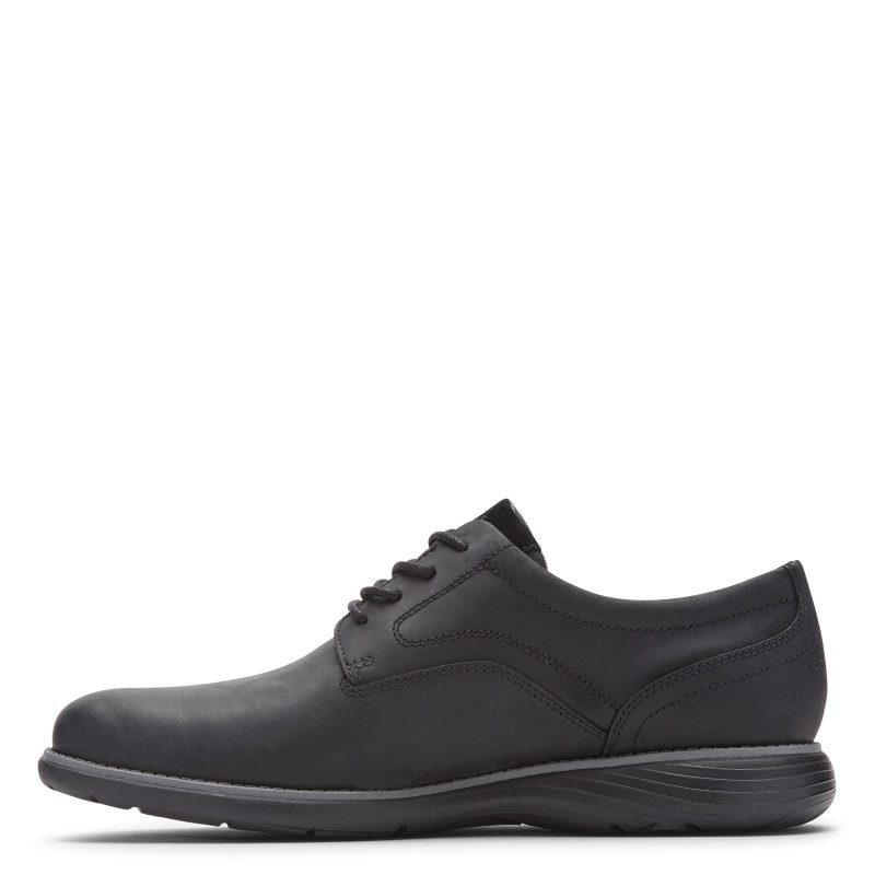 Ci2360 Mens Rockport Garett Plain Toe Oxford Black Black 3