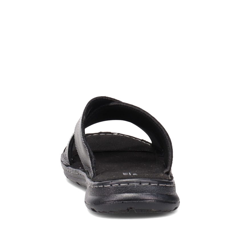 Ci5686 Mens Rockport Darwyn Cross Band Slide Sandal Black 4