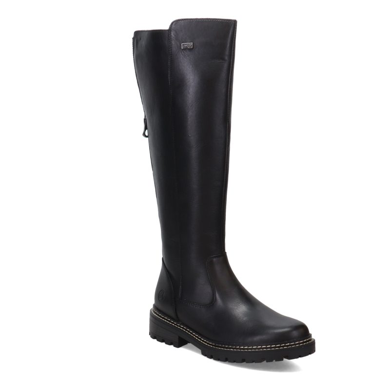 D0B72 01 Womens Remonte Alina D0 B72 Waterproof Boot Black