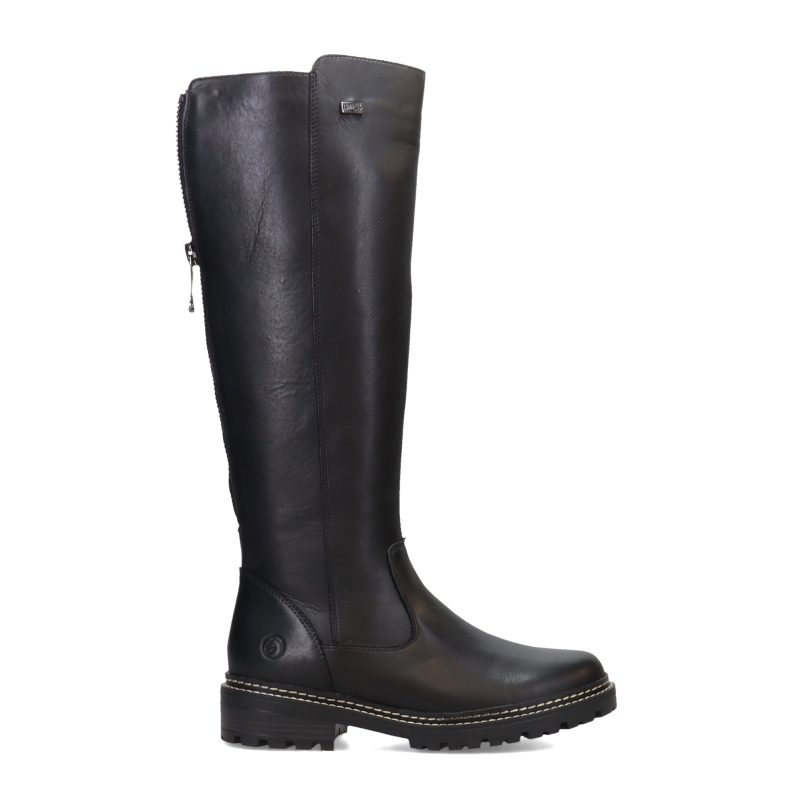 D0B72 01 Womens Remonte Alina D0 B72 Waterproof Boot Black 1