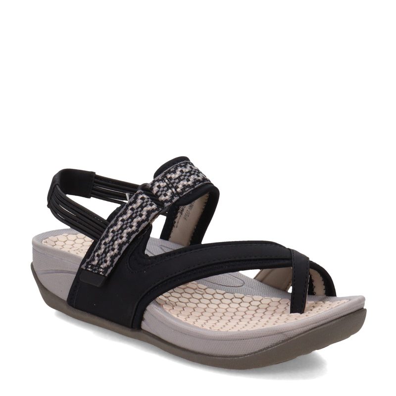 DANIQUE BLMU Womens Baretraps Danique Mid Heel Sandals Black Multi