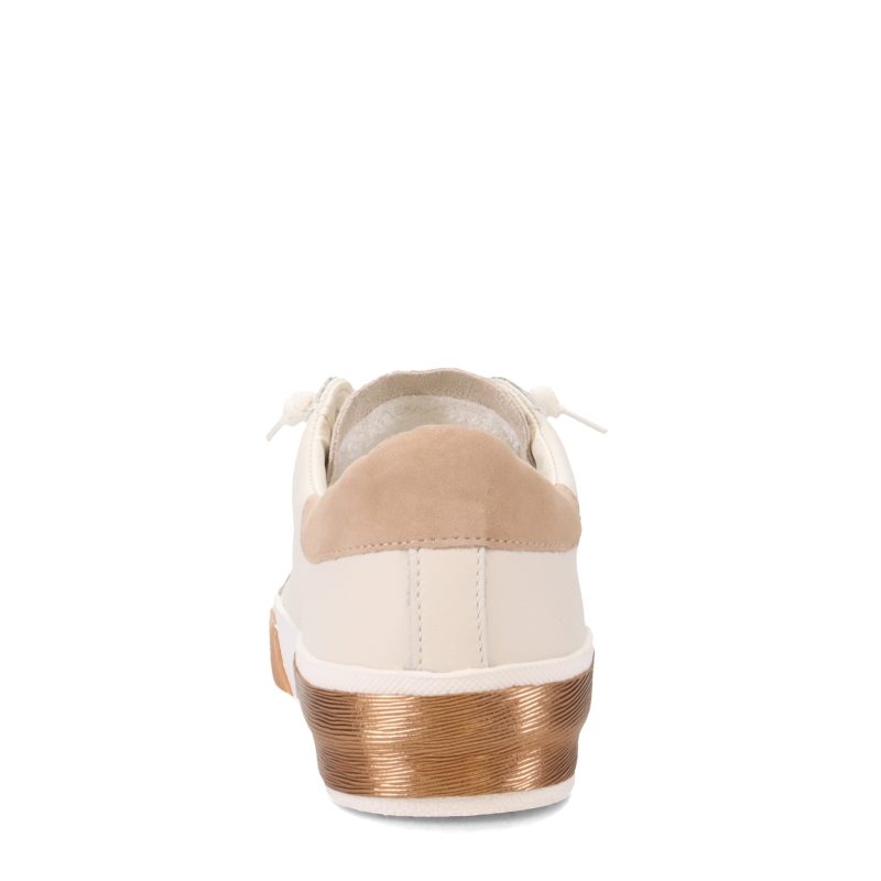 DB31R0270 563 Womens Dolce Vita Zina Sneaker White Tan 4