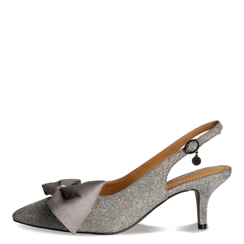 DEVIKA GFPEW Womens J Renee Devika Pump Pewter Sparkle 3