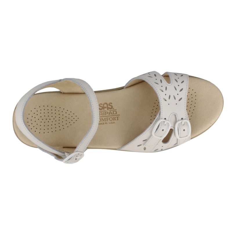 Duo Wht Womens Sas Duo Sandal White 5