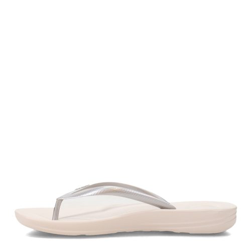 E54 011 Womens Fit Flop I Qushion Flip Flop Silver 3