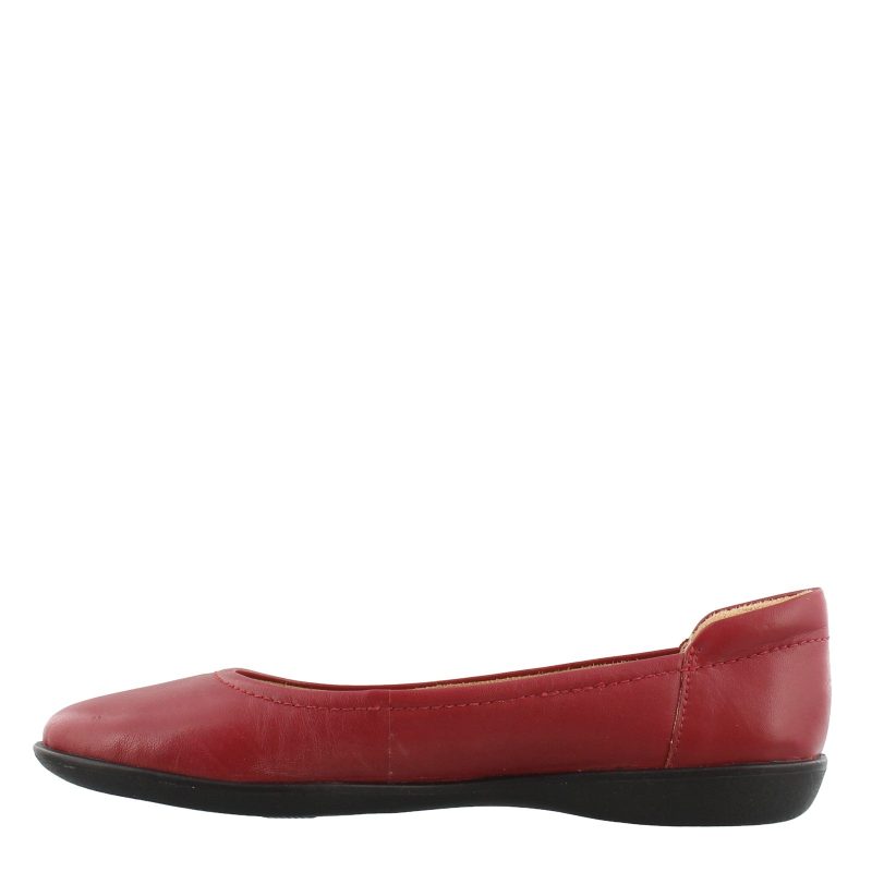 E8047 L1600 Womens Natural Soul Flexy Flats Red 3