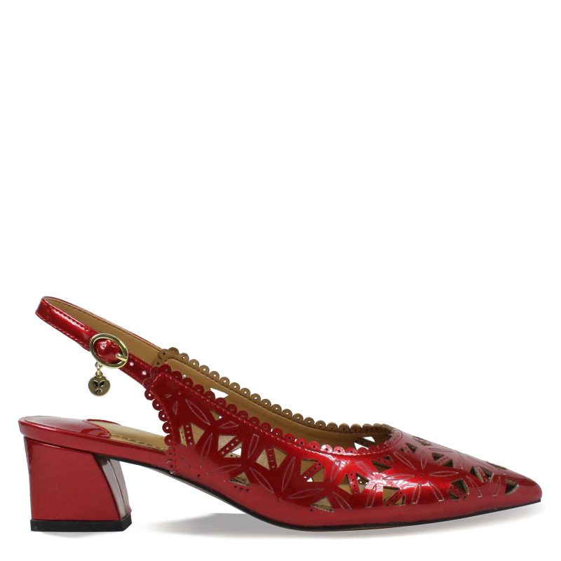 ELODEN PARED Womens J Renee Eloden Pump Red Patent 1