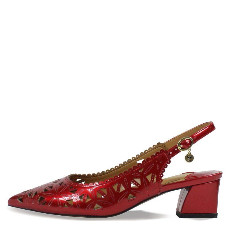 ELODEN PARED Womens J Renee Eloden Pump Red Patent 3