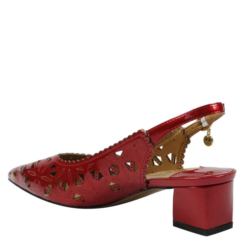 ELODEN PARED Womens J Renee Eloden Pump Red Patent 4