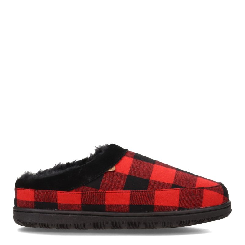 EM2049 614 Mens Lamo Julian Clog Ii Red Plaid 1