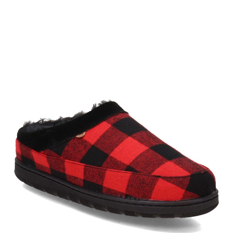 EM2049 614 Mens Lamo Julian Clog Ii Red Plaid 269059b1 fe28 4717 bf53 9e56b6f72179