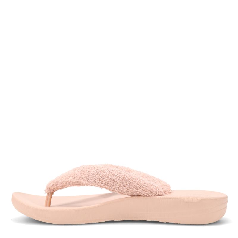 EQ6 137 Womens Fit Flop I Qushion Toweling Flip Flop Beige 3