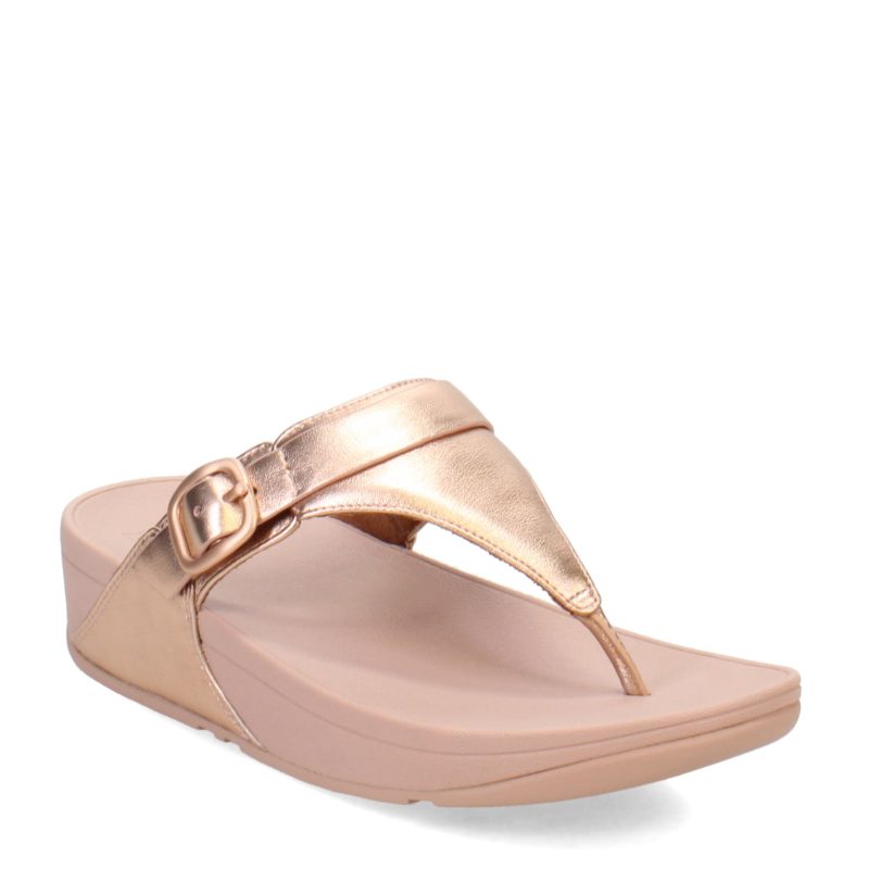 ES8 323 Womens Fitflop Halo Metallic Thong Rose Gold