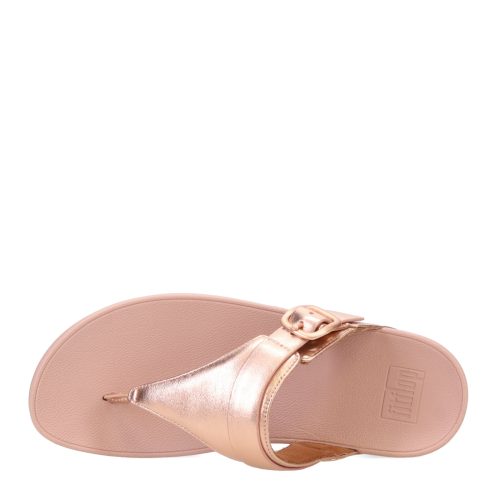 ES8 323 Womens Fitflop Halo Metallic Thong Rose Gold 5