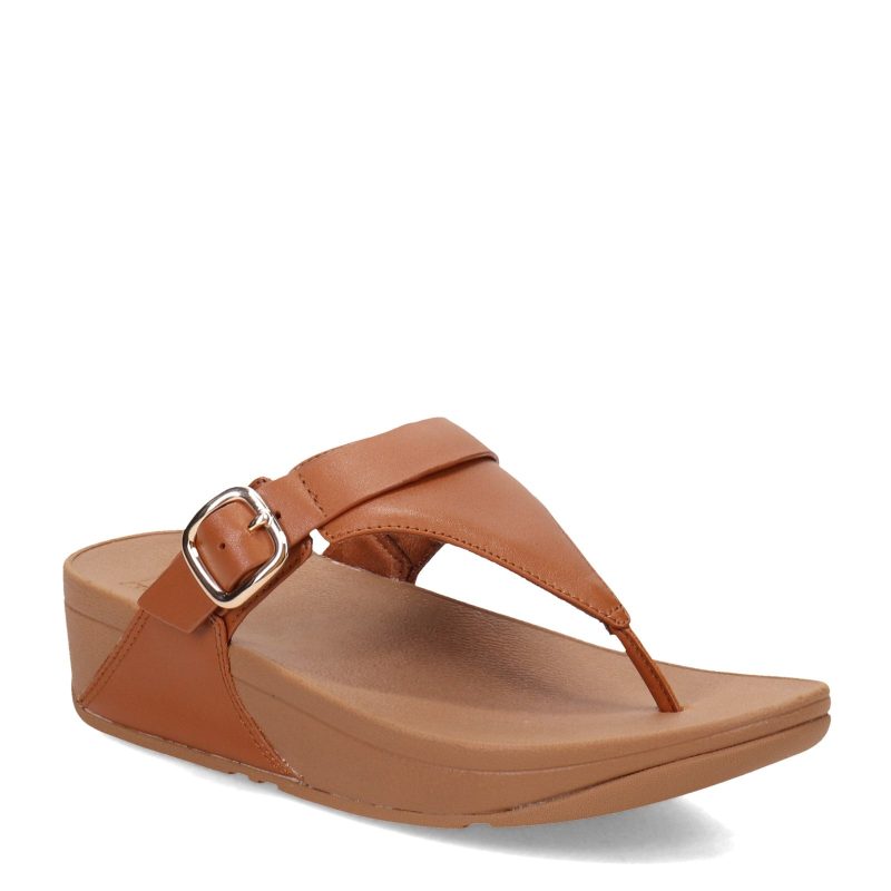 ES8 592 Womens Fit Flop Lulu Adjustable Thong Sandal Tan 1809ed66 4107 484b bf6b dd0628fe8d01