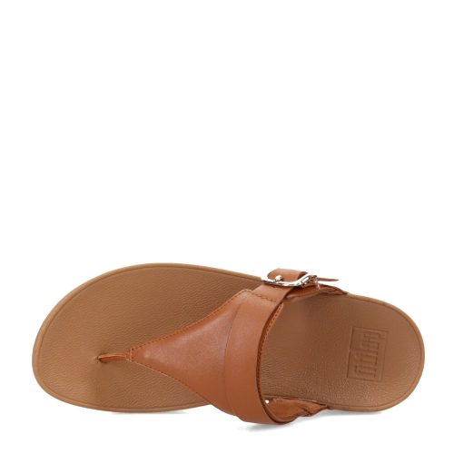 ES8 592 Womens Fit Flop Lulu Adjustable Thong Sandal Tan 5