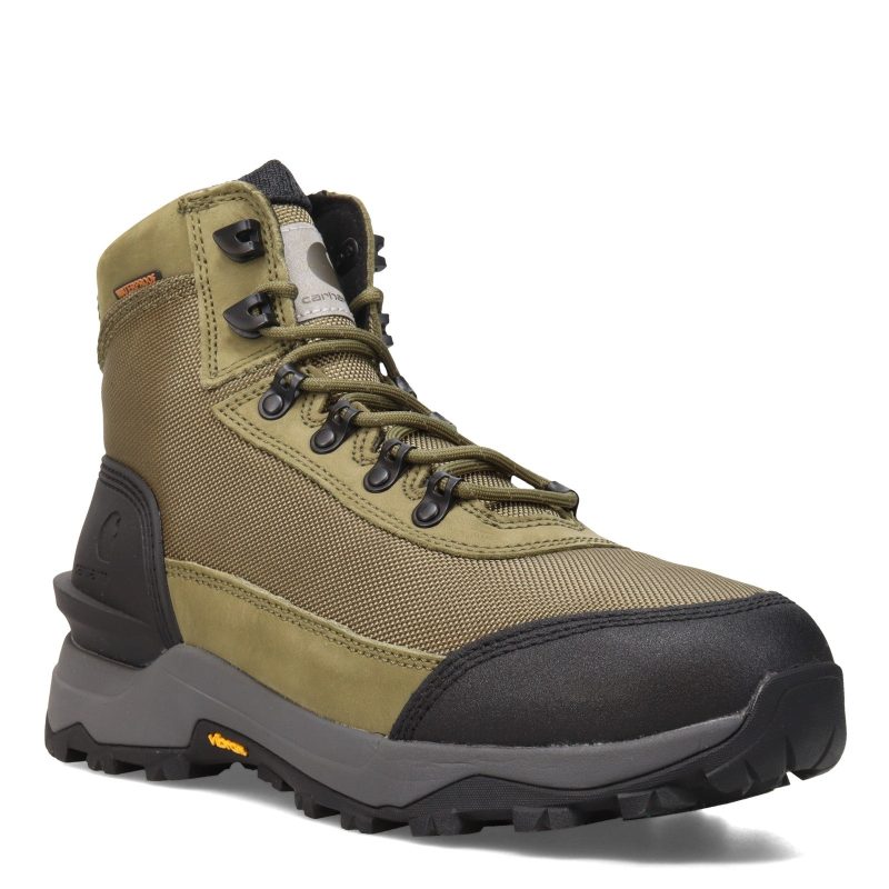 FP5070 M Mens Carhartt Waterproof 6 Inch Soft Toe Hiker Boot Olive