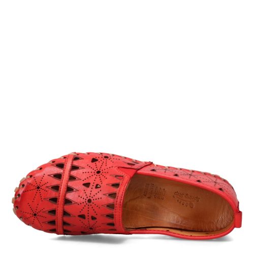 FUSARO RD Womens Spring Step Fusaro Slip On Red 5