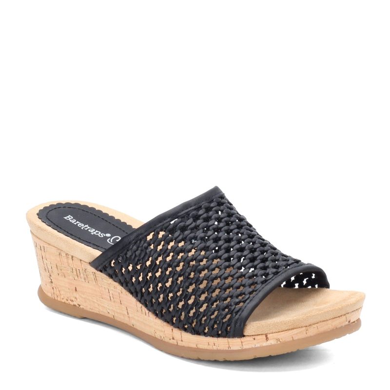 Flossey Black Womens Baretraps Flossey Slide Black