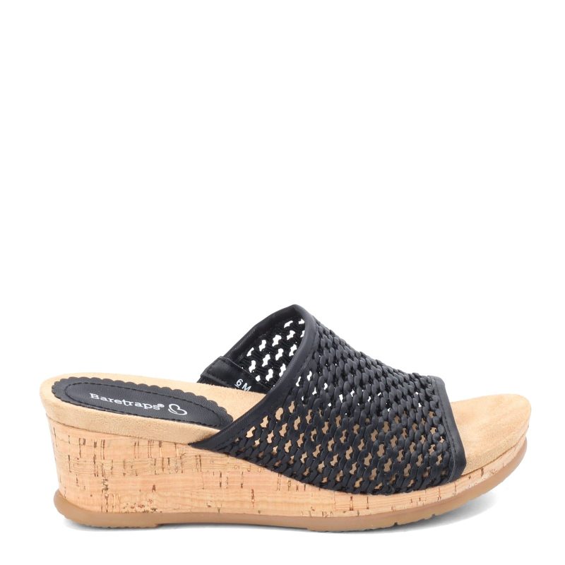 Flossey Black Womens Baretraps Flossey Slide Black 1