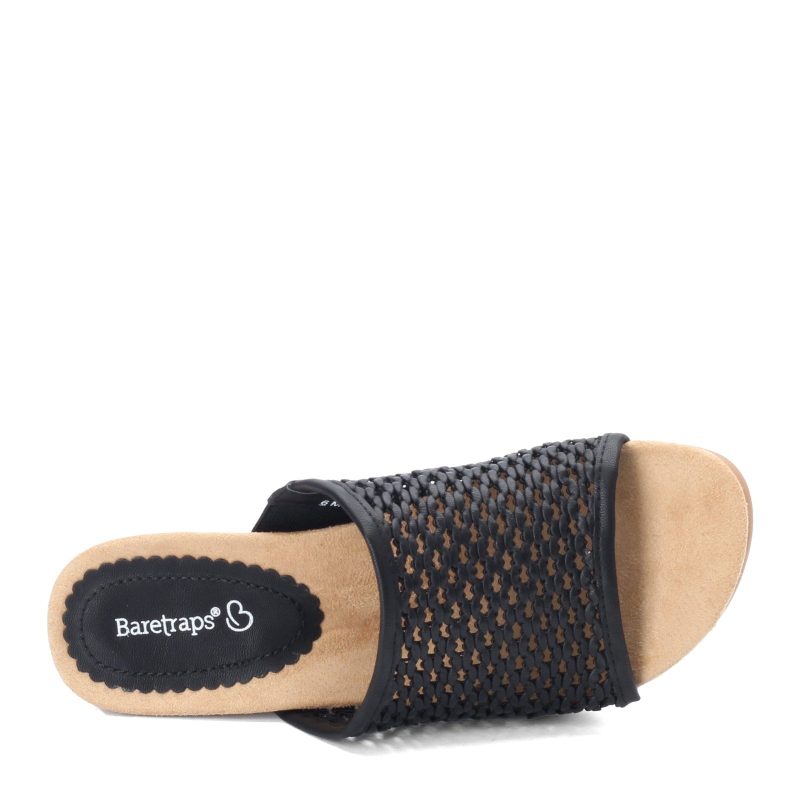 Flossey Black Womens Baretraps Flossey Slide Black 5