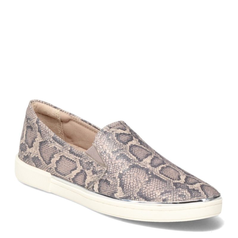 G8653 L1100 Womens Naturalizer Zola Slip On Pewter Snake