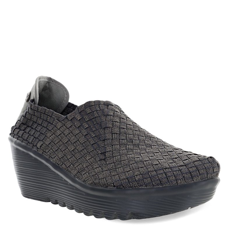 GEM GRYSHIM Womens Bernie Mev Gem Slip On Grey Shimmer