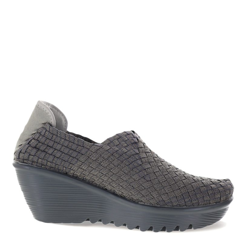 GEM GRYSHIM Womens Bernie Mev Gem Slip On Grey Shimmer 1