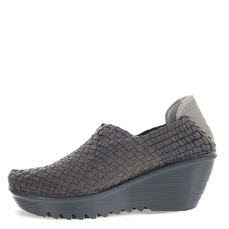 GEM GRYSHIM Womens Bernie Mev Gem Slip On Grey Shimmer 3