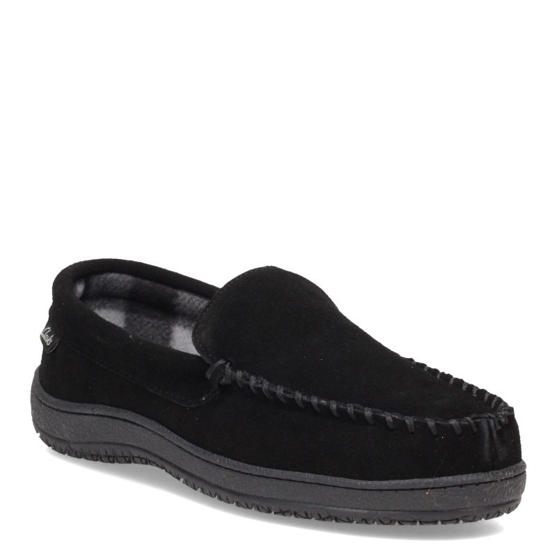 Gf2448 M 201 Mens Clarks Venetian Moc Slipper Black