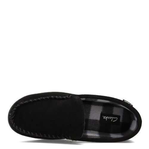 Gf2448 M 201 Mens Clarks Venetian Moc Slipper Black 5