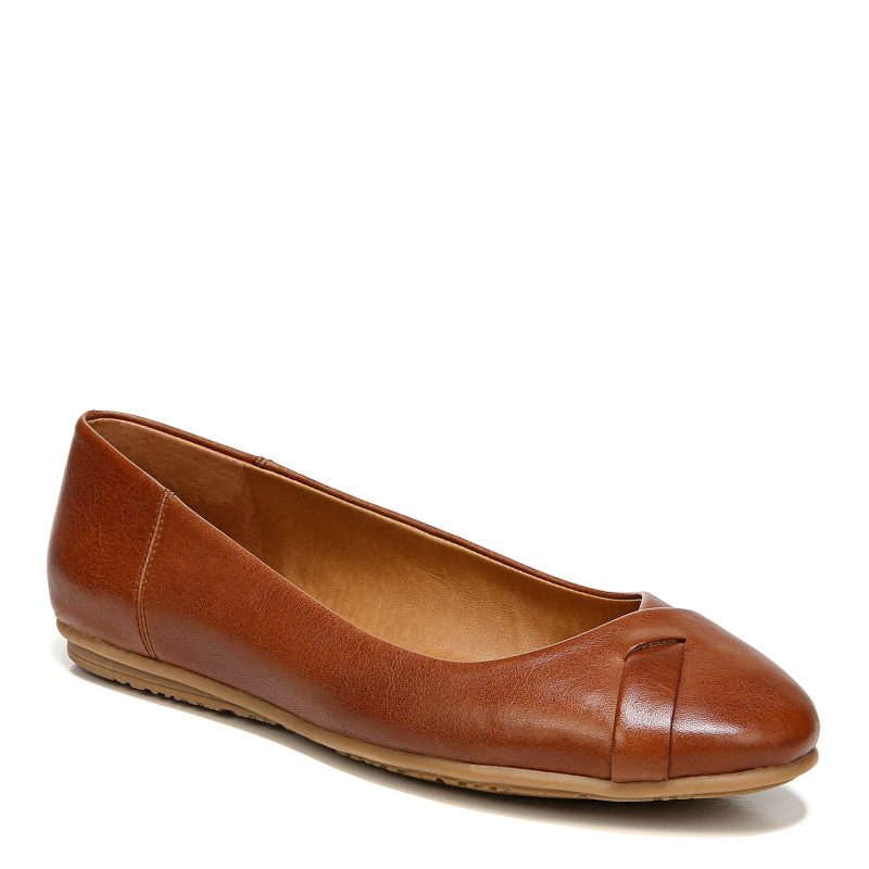 H1644L1200 Womens Zodiac Sadie Flat Cognac