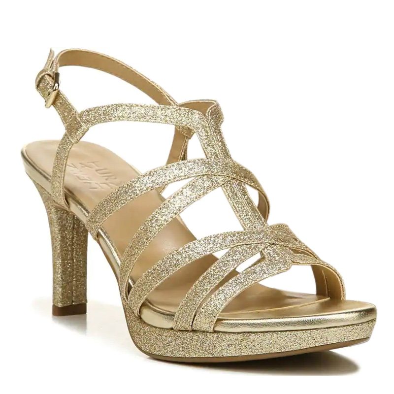 H1868S5702 Womens Naturalizer Baylor Dress Sandal Gold