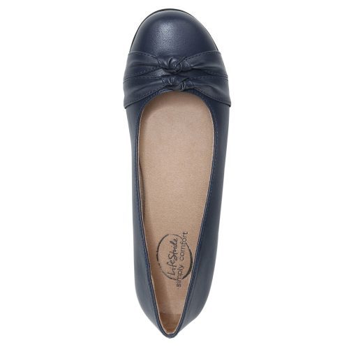 H4879S2401 Womens Life Stride Anika Flat Navy 5