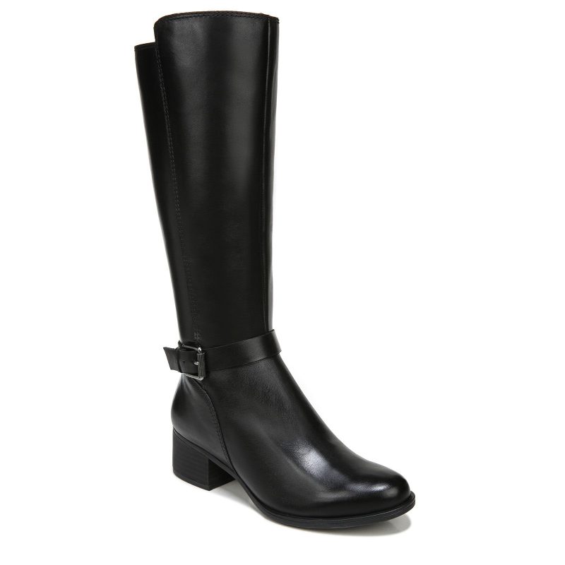 H7782L1002 Womens Naturalizer Kalona Boot Wide Calf Black