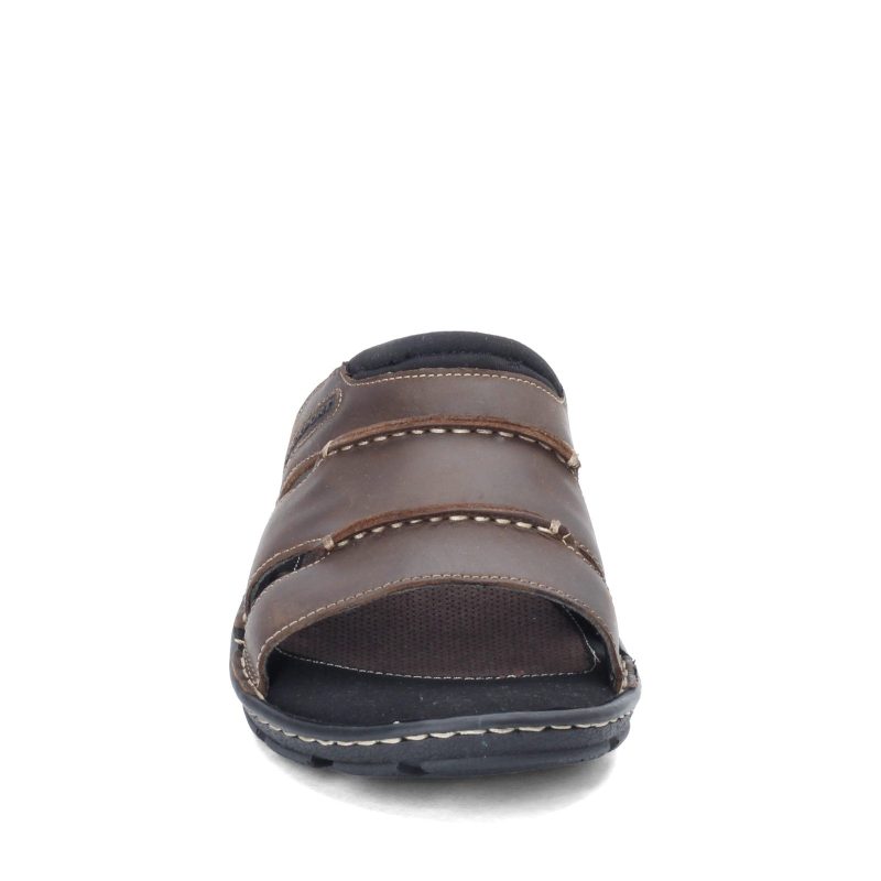 H80307 Mens Rockport Darwyn 3 Band Slide Sandal Brown 2 4efb2b35 b35c 4b2e b461 9fd0f218f501