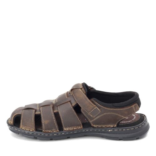 H80310 Mens Rockport Darwyn Fisherman Sandal Brown 3