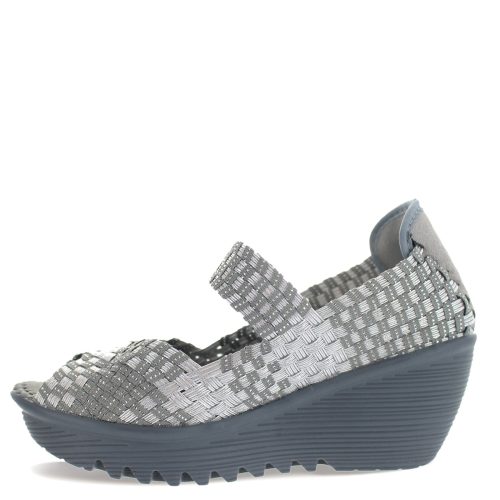 HALLE SIL GREY Womens Bernie Mev Halle Sandal Silver Gray 3