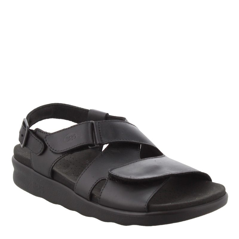 Huggy Black Womens Sas Huggy Sandal Black